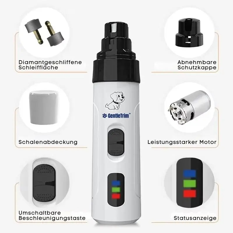 Fresa unghie cane elettrica – sicura e delicata - GentleTrim per animali domestici